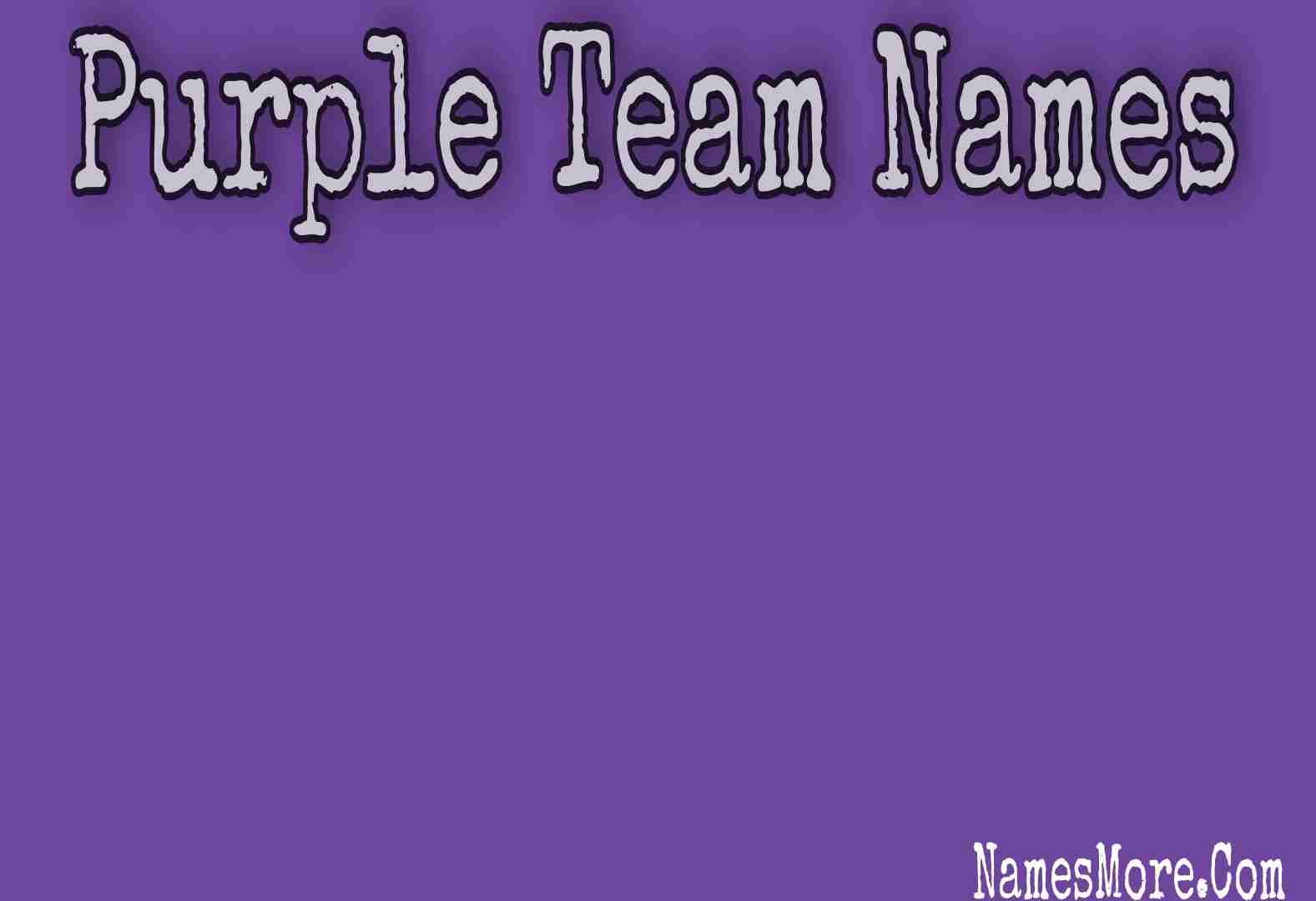 Featured Image for Purple Team Names In 2022 [Cool And Unique]